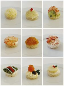 Variedad de canapés